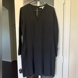 DVM Diane Von Furstenburg black silk Hilary Dress Size 0